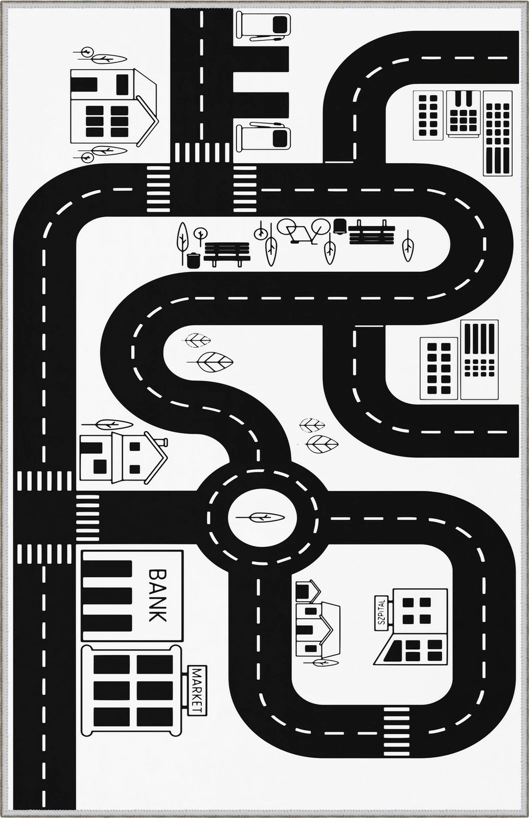 Qilim për fëmijë, shumëngjyrësh, WOOKECE112, 180x280cm