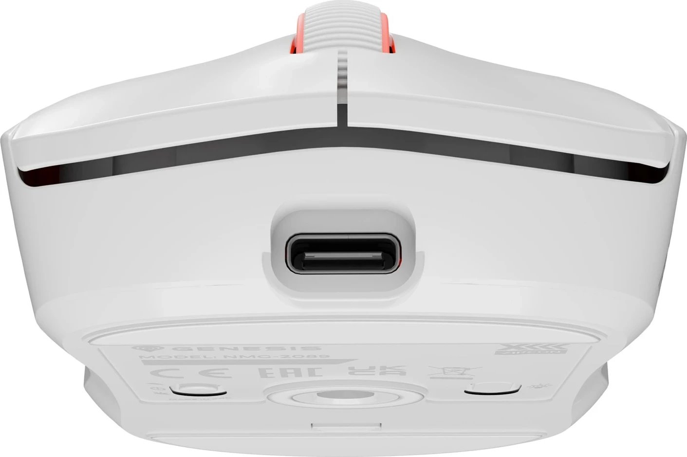 Maus GENESIS Zircon XIII, NMG-2090, wireless + USB Type-C, 26000 DPI, i bardhë