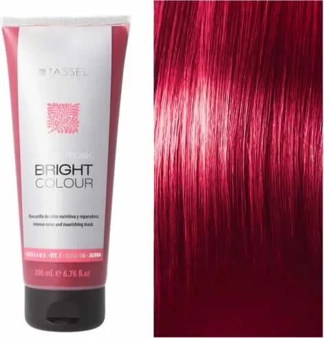 Maskë për flokë me ngjyrë Eurostil Bright Colour unisex e kuqe 1 copë