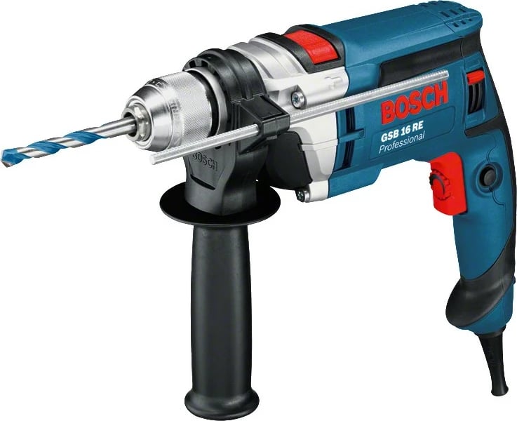 Shpues elektrik Bosch GSB 16 RE Professional, 750W, pistol grip, blu