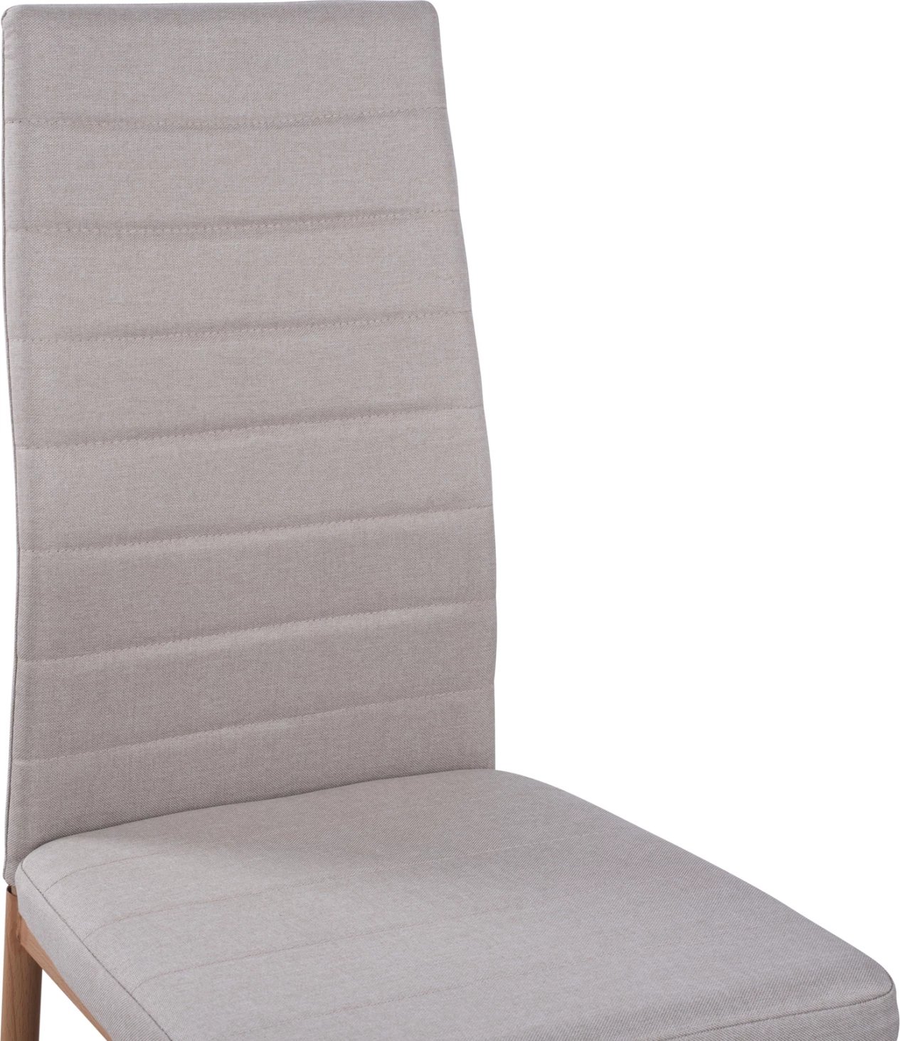 Karrige metalike Lady FH0037.14, pëlhurë bezhë me kornizë metalike K/D 40x48x95 cm, set prej 4 copë