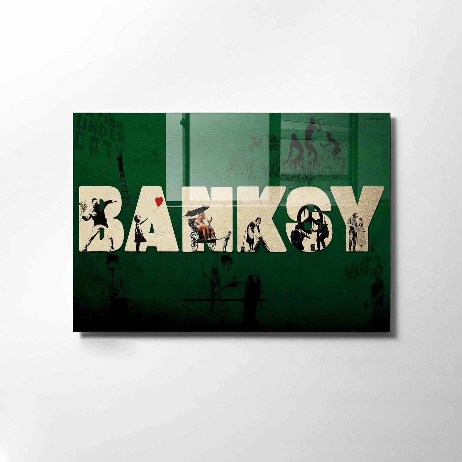 Pikturë dekorative prej xhami të temperuar, shumëngjyrëshe, Wallity 2290, 50x70cm