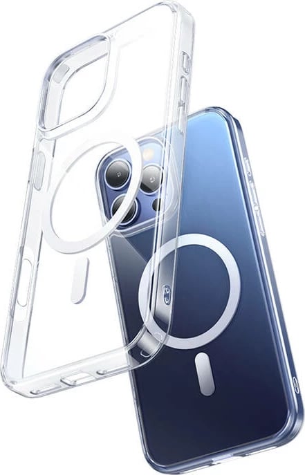 Mbështjellës magnetik McDodo PC-4923 për iPhone 16 Pro Max, transparent