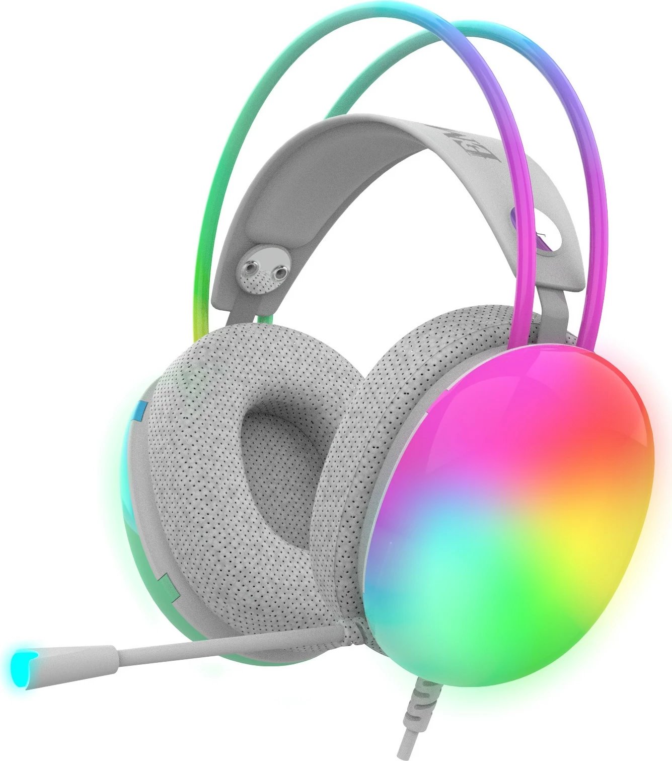 Kufje gaming Inca IGK-X8Y 7.1, USB, RGB-LED, mint