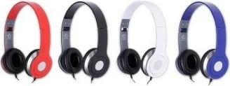 Kufje stereo Rebeltec CRISTAL BLACK me mikrofon, Bluetooth, të zeza