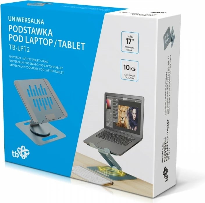 Mbajtëse laptopi/tableti TB TB-LPT2, për 11''–15'', kapacitet 10 kg, argjendtë
