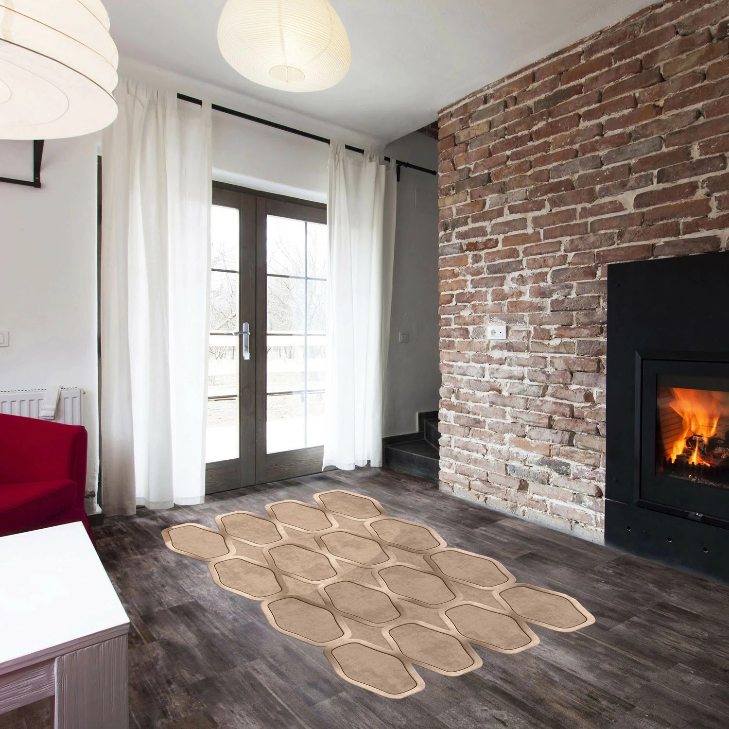 Qilim për korridor, ngjyrë mink, Conceptum Hypnose, 80x300cm, Aln600145Vz04