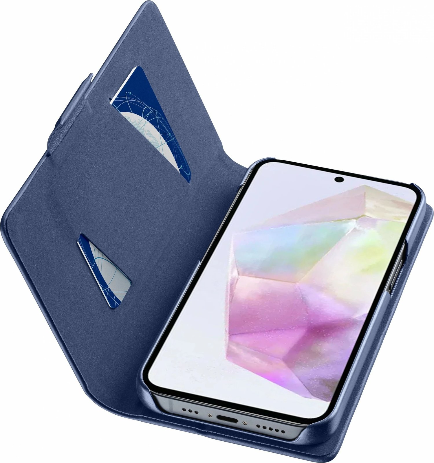 Mbështjellës Cellular Line folio për Samsung, 6.6 inch, ngjyrë kaltër