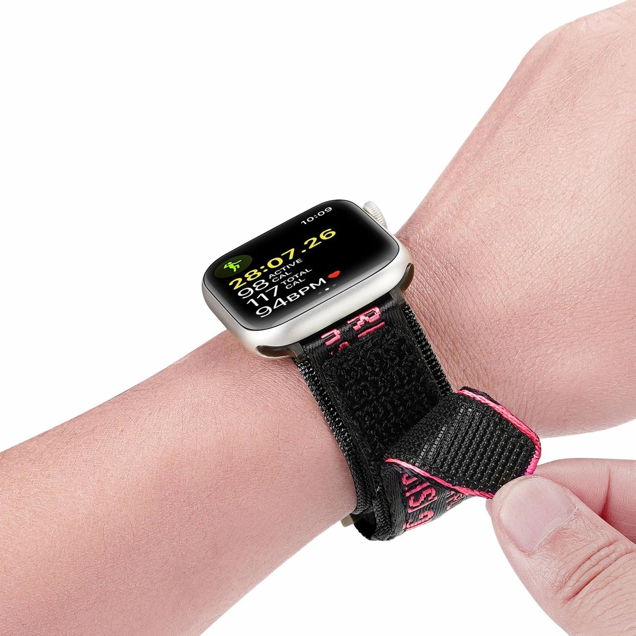 Rrip najloni për Apple Watch Dux Ducis Outdoor, 42/44/45/49mm, i zi dhe i kuq