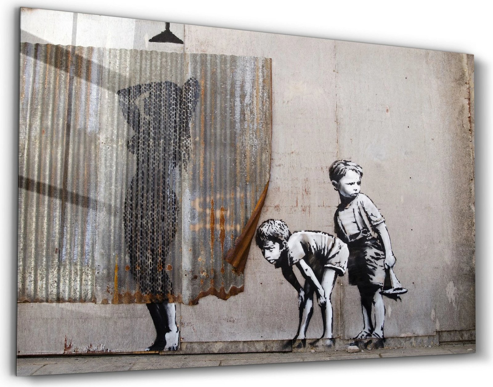 Pikturë dekorative prej xhami të temperuar, shumëngjyrëshe, CAM-6007, 46x72cm