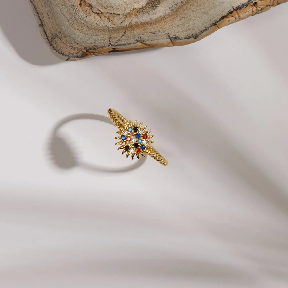 Unazë argjendi Elika Silver, e artë, FA182847