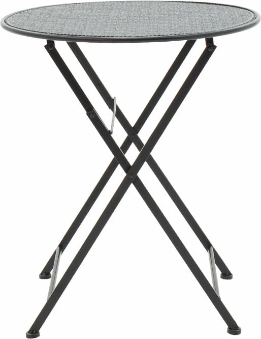 Tavolinë me karrige 3 copë Walen metal i zi