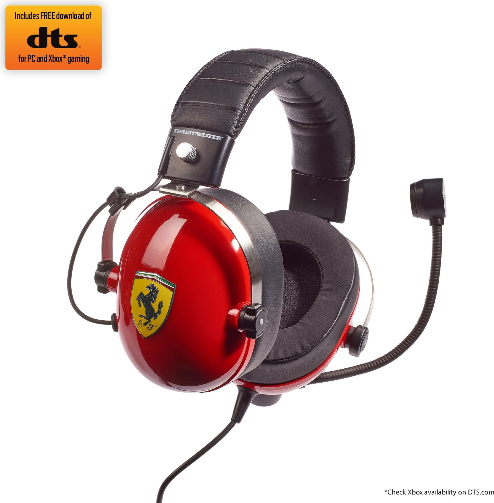 Kufje gaming Thrustmaster T-Racing Scuderia Ferrari DTS, me mikrofon, me kabllo, e kuqe