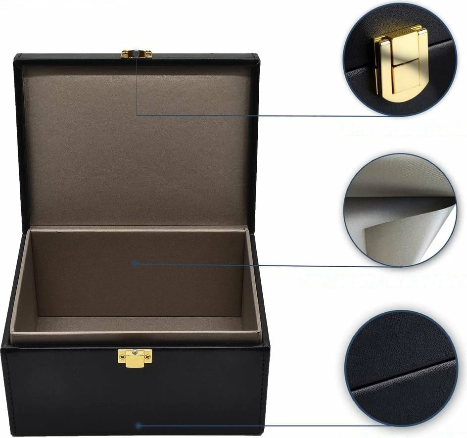 Kuti Faraday Hurtel për bllokim sinjali, për çelësa makine dhe celular, e zezë