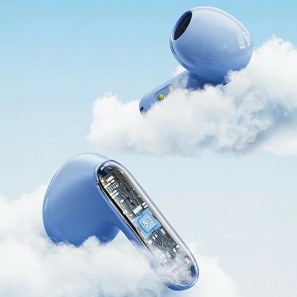 Kufje Bluetooth AWEI T85, ENC, TWS, me kuti karikimi, Kaltër