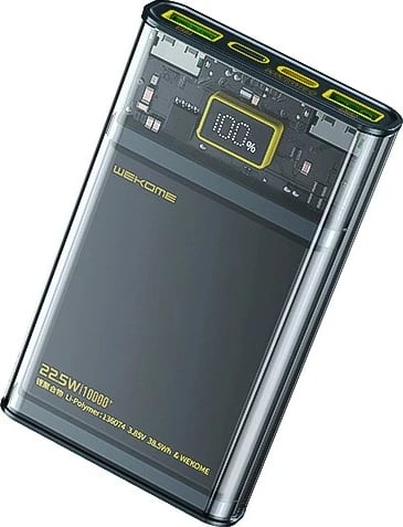 Power bank WEKOME WP-321, 20000 mAh, PD 20W + QC 22.5W, Ekran LCD, Zi