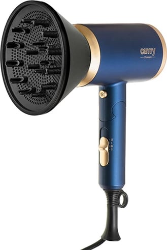 Tharëse flokësh, Camry, CR 2268, 1800W ION, me difuzor, blu