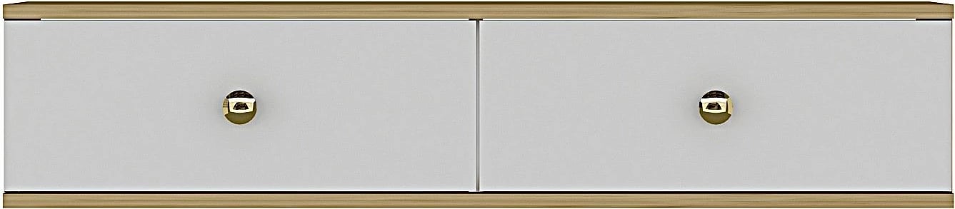 Komodë Skye Decor, Zuzu 120, ngjyrë lis safir, e bardhë