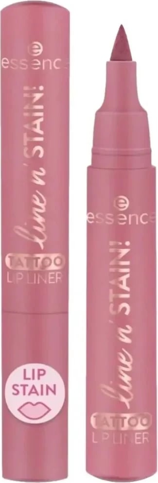 Laps për buzë Essence Cosmetics Tattoo Line N'stain! 01-Everyone's Nude-Pink, 2.5ml