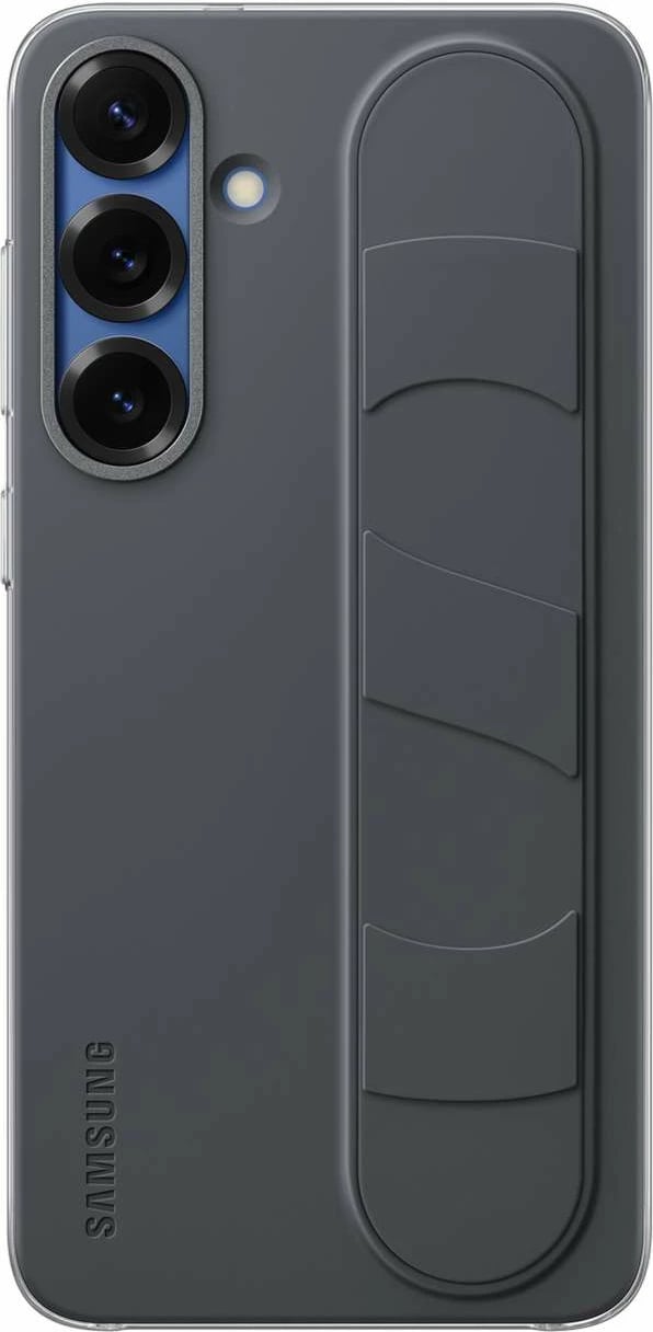 Mbështjellës Samsung EF-GS931CBEGWW për Galaxy S25, silikon, me dorezë dhe qëndrim, zi