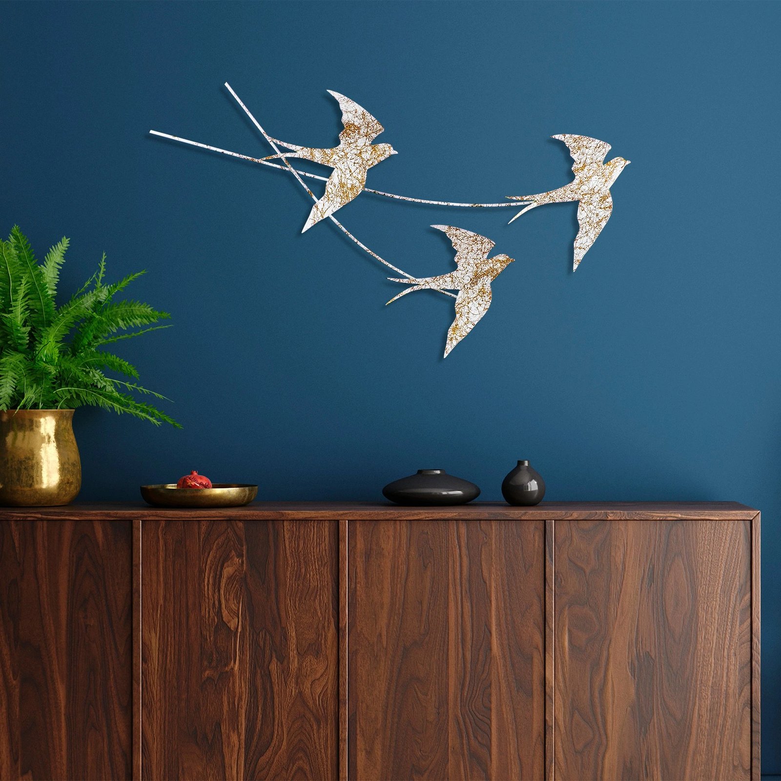 Aksesor dekorativ metalik për mur, Wallity, Wallow 6