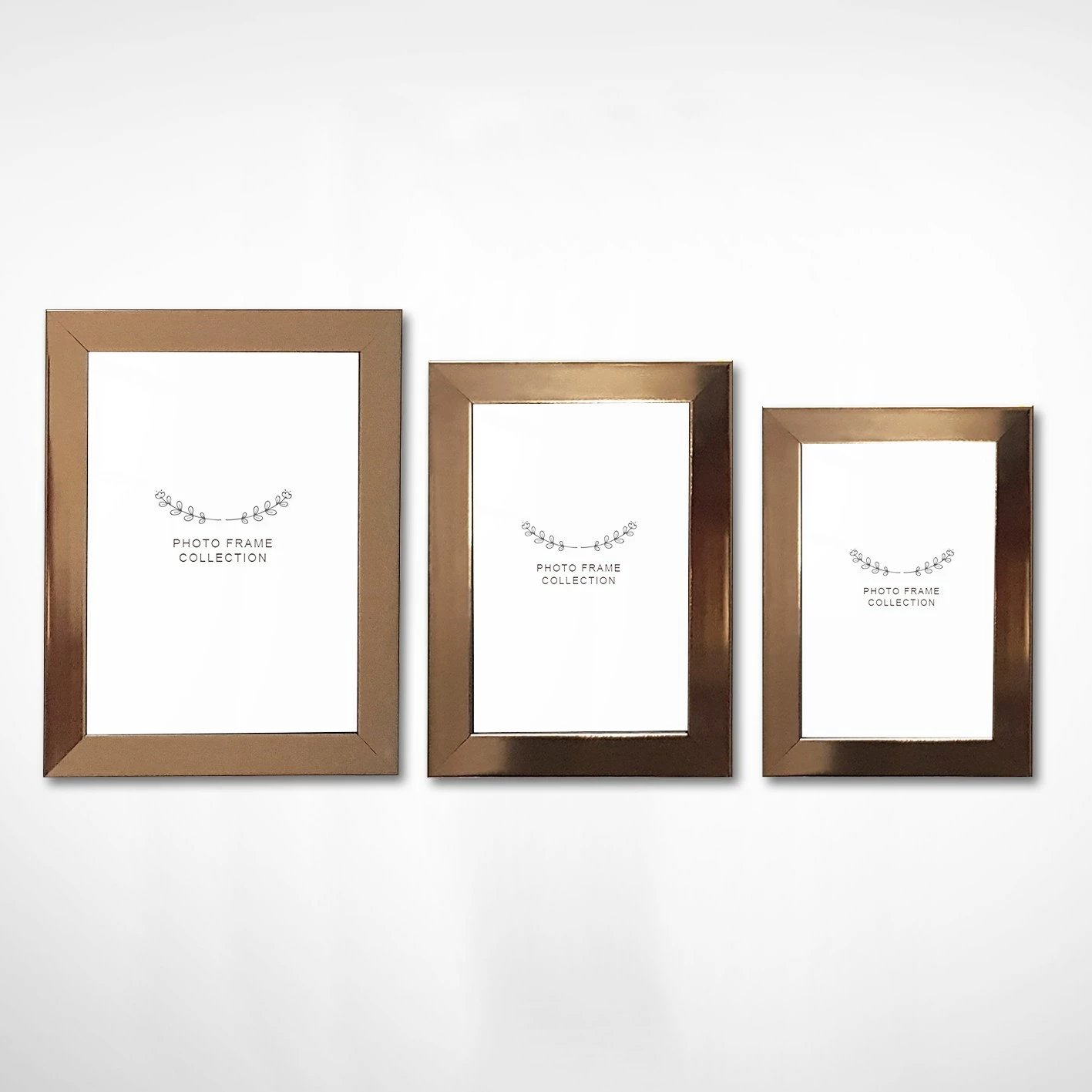 Set kornizash për foto (3 copë), ngjyrë ari, Evila Originals, 3IAFC1024