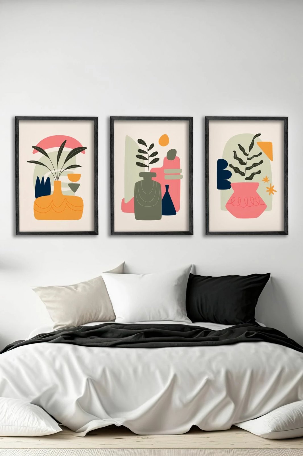 Pikturë dekorative me kornizë (3 copë), Wallity, Ersy3Syhcrv21