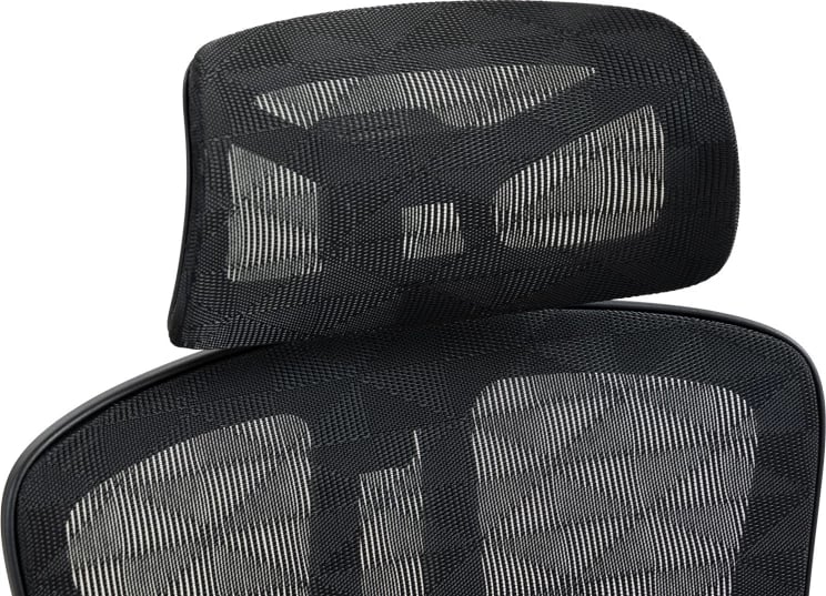 Karrige pune menaxheri Jeffer, rrjetë e zezë, 67x62x115-125cm