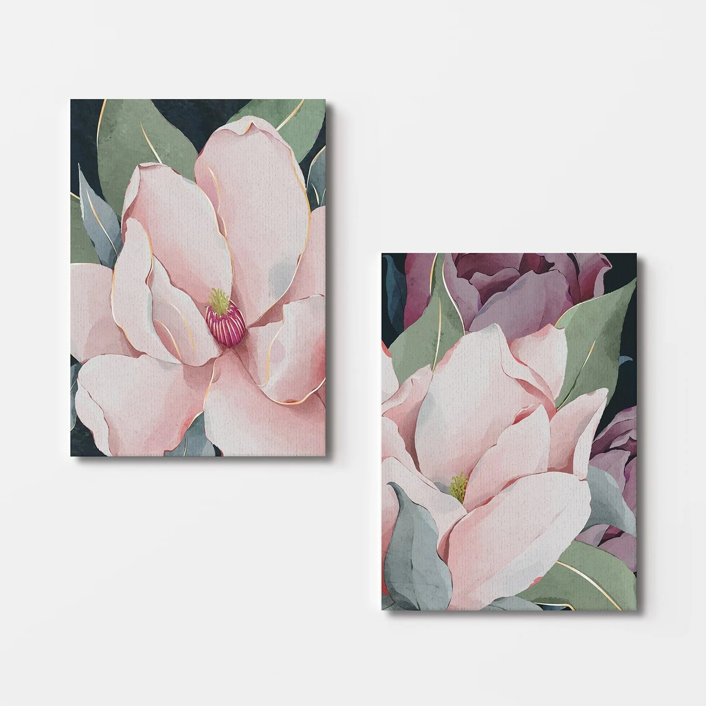 Pikturë dekorative në kanavacë (2 copë), Wallity, 2KNV4353, 50x70