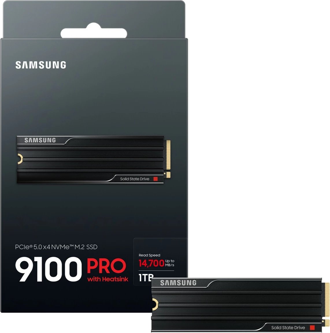 SSD Samsung 9100 PRO 1TB M.2 PCIe 5.0 me heatsink, i zi