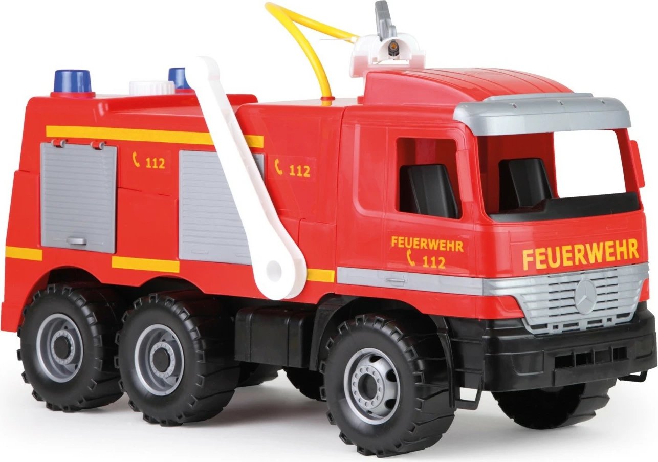 Kamion zjarrfikës lodër Lena Giga Trucks Actros, 63 cm, i kuq