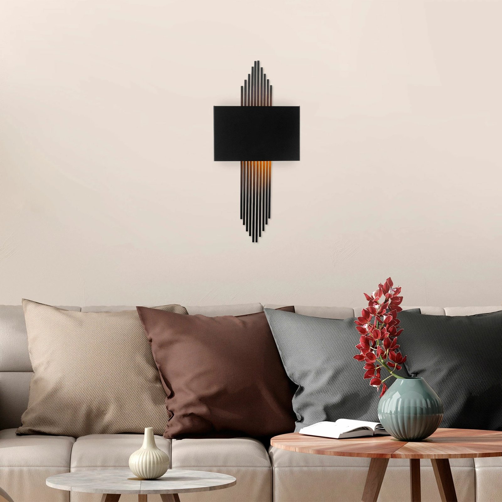 Llambë muri Opviq, 621 - A, ngjyrë e zezë