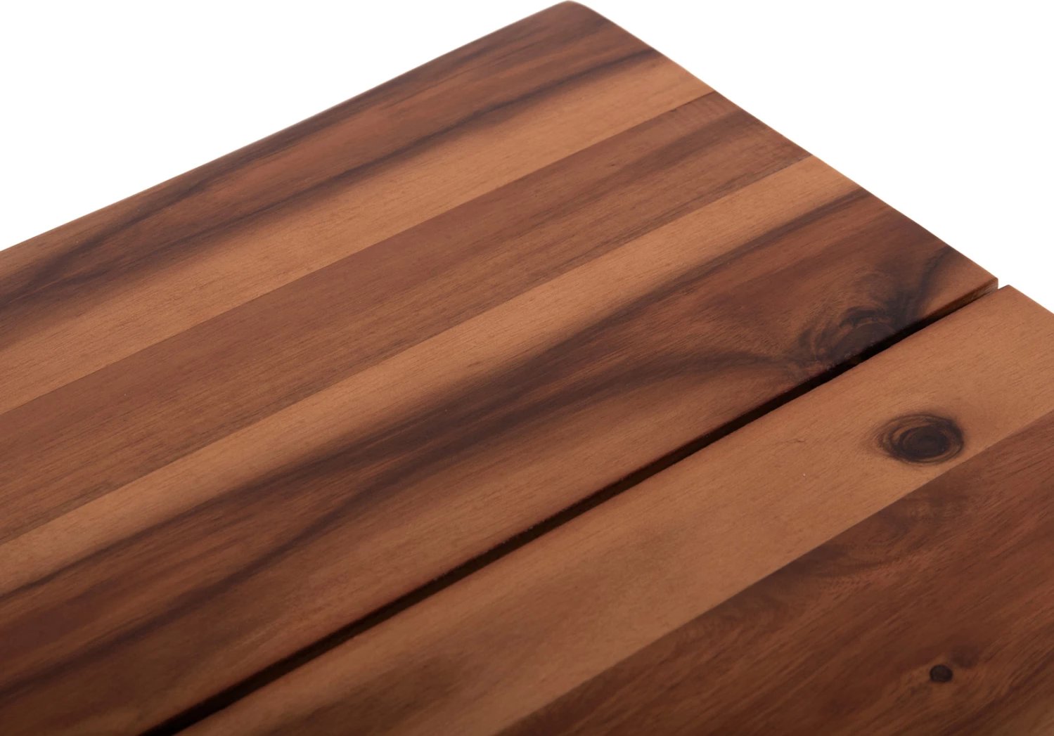 Tavolinë ngrënieje për jashtë, dru akacie natyrale, këmbë metalike, FRIGGO FH6294.01, 80x80x77cm