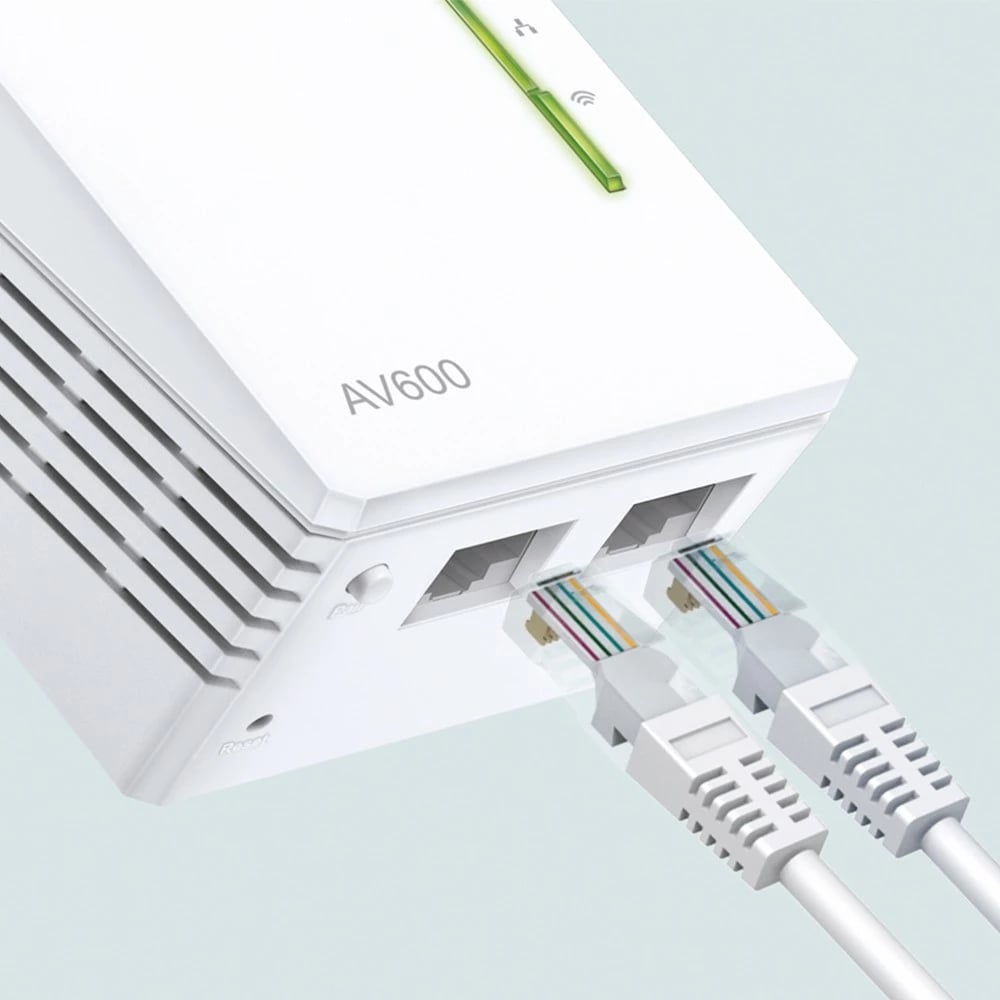 Powerline extender TP-Link TL-WPA4221 KIT AV600 300Mbps i bardhë