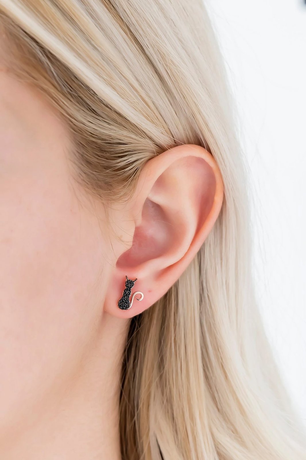 Vathë argjendi Jumeon, rozë gold & të zinj, NRZ99155