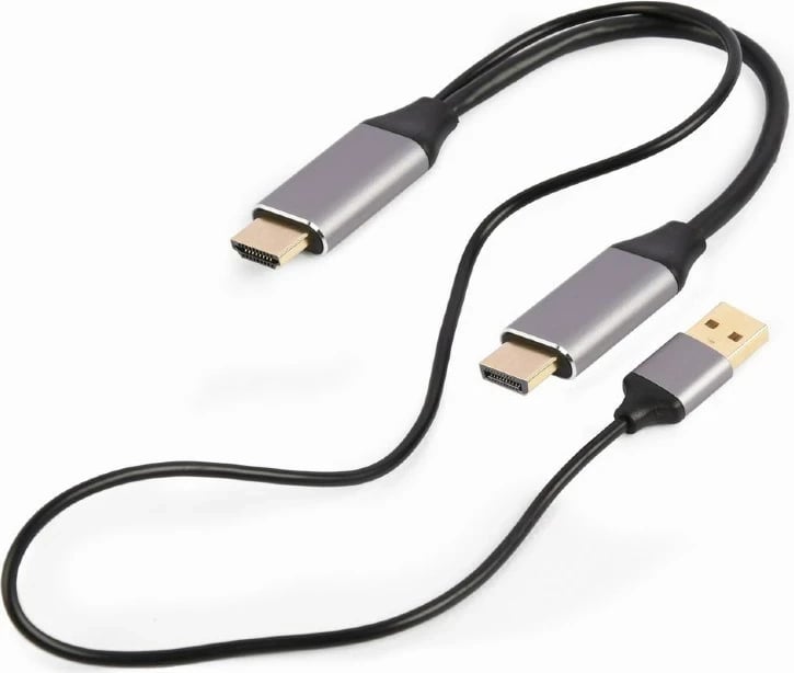 Adapter video Gembird A-HDMIM-DPM-01, 2 m, HDMI DisplayPort, e zezë