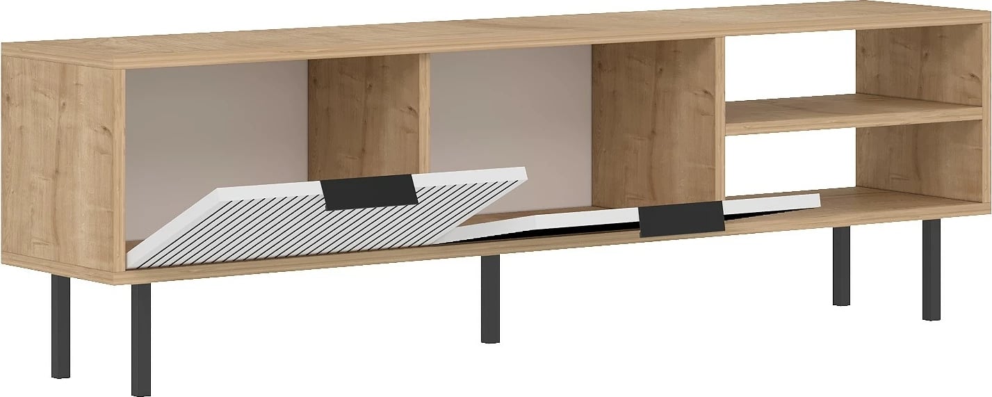 Komodë TV Skye Decor, ngjyrë lis safir, e bardhë