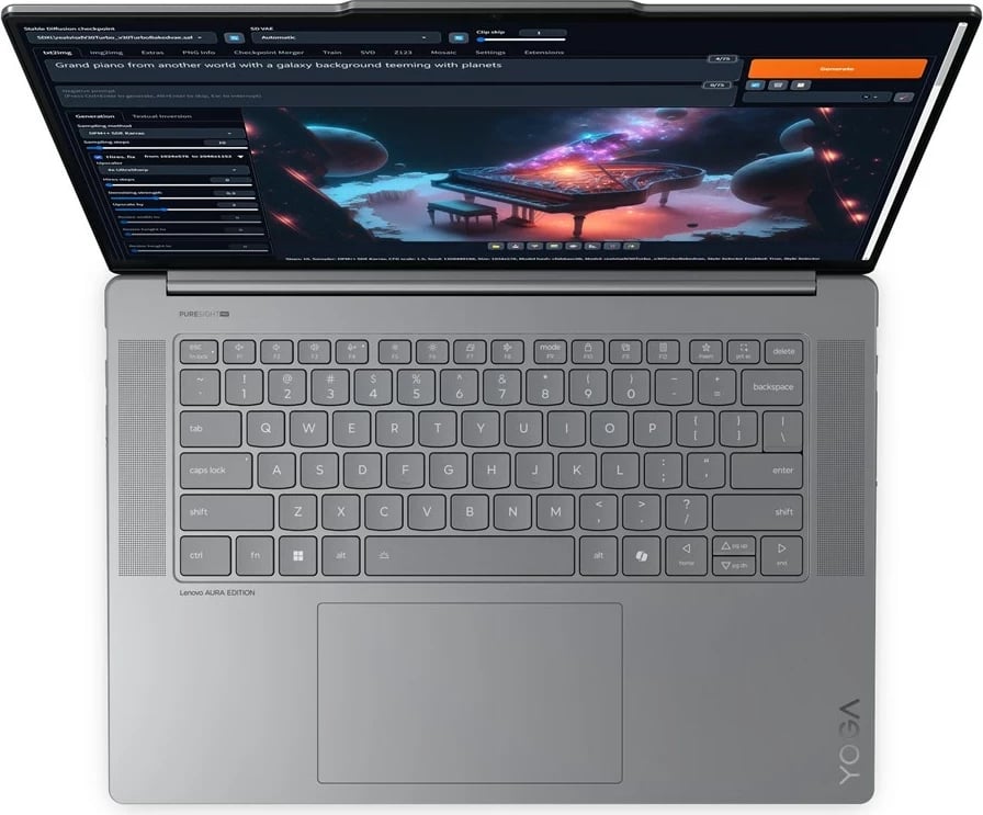 Laptop Lenovo Yoga Slim 7 15ILL9, Intel Core Ultra 7, 15.3", 32 GB RAM, 512 GB SSD, Gri
