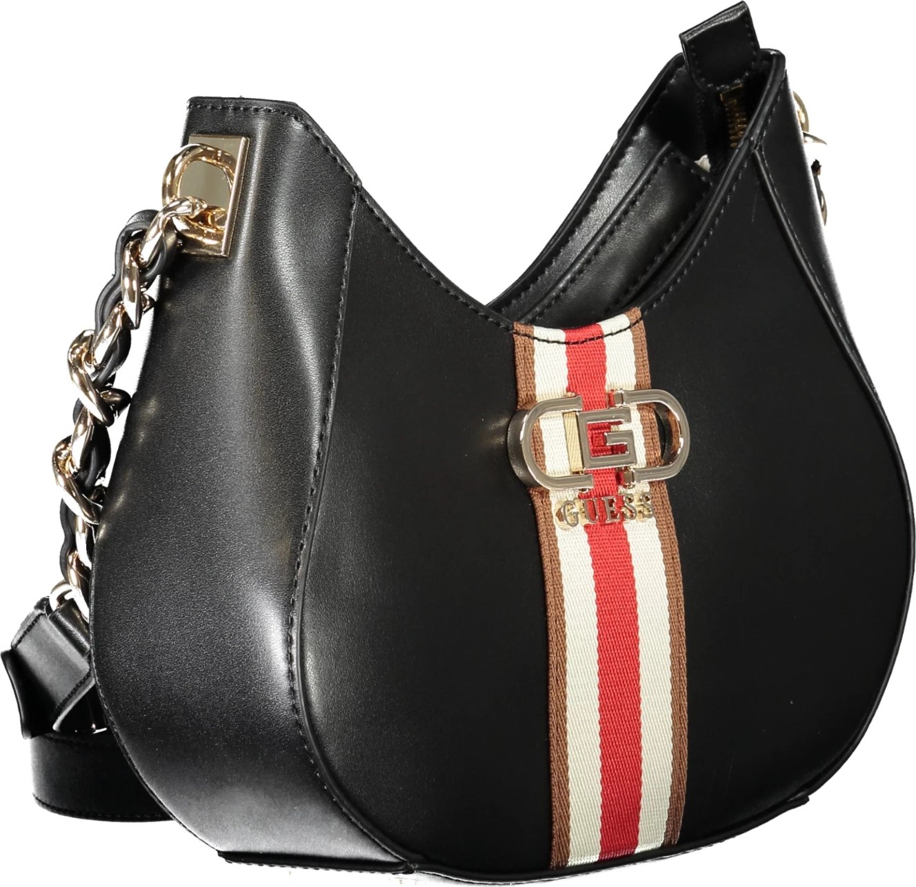 Çantë për femra GUESS JEANS Nelka, e zezë Çantë për femra GUESS JEANS Nelka, e zezë