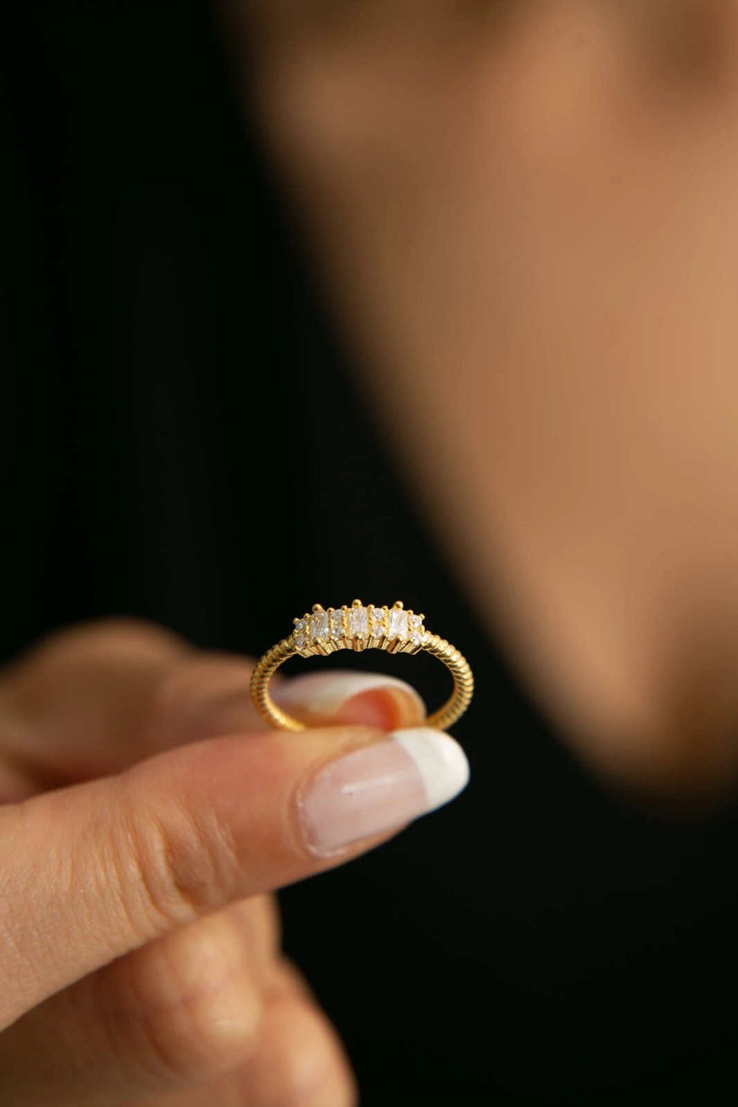 Unazë argjendi Jumeon, ngjyrë ari, FA182341