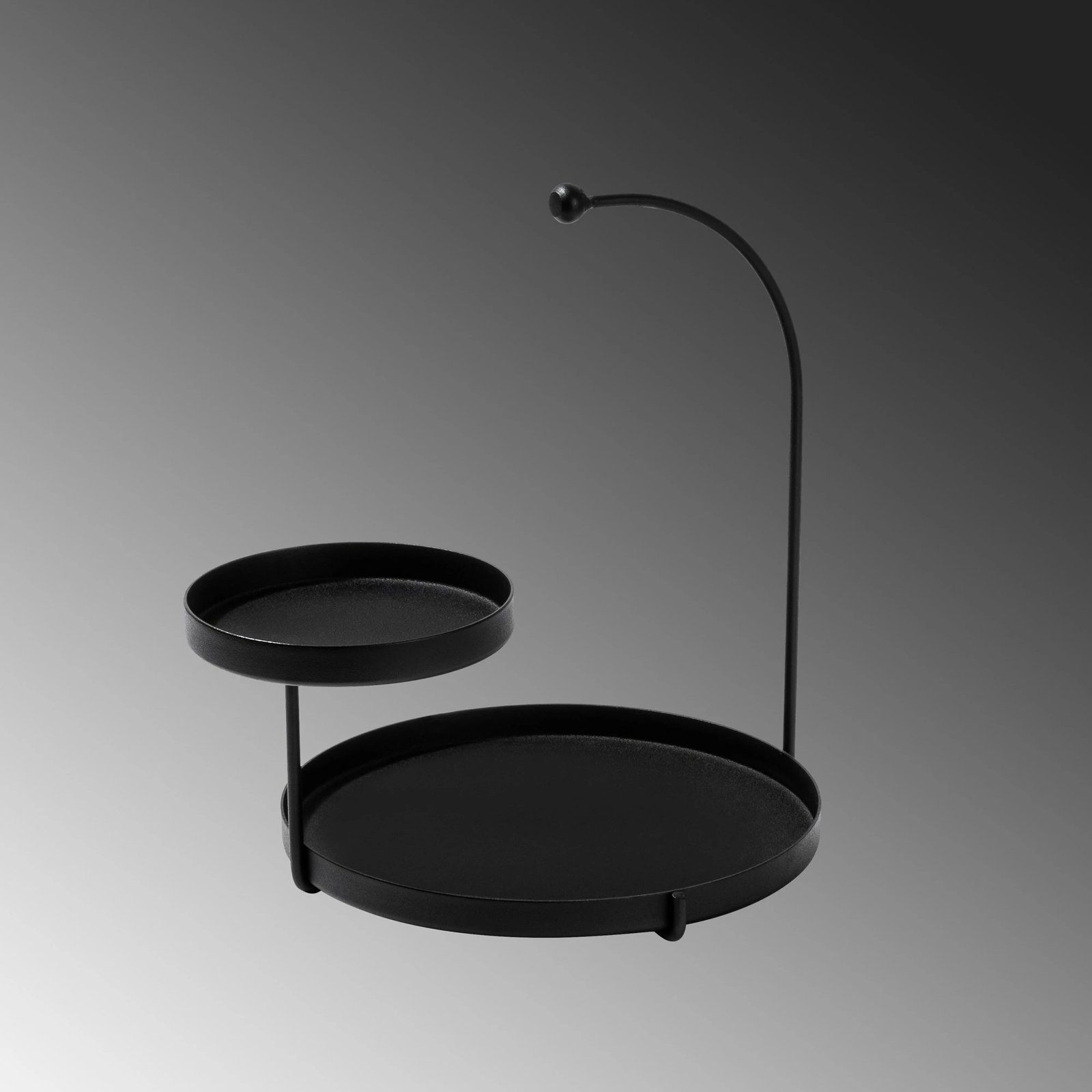 Aksesor dekorativ metalik, dizajn Aberto, Knidos, ngjyrë e zezë