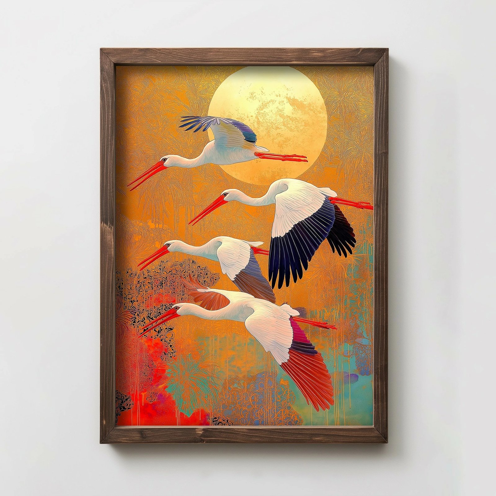 Pikturë dekorative me kornizë MDF, Wallity, TUN052-L, shumëngjyrëshe, 35x47x2cm