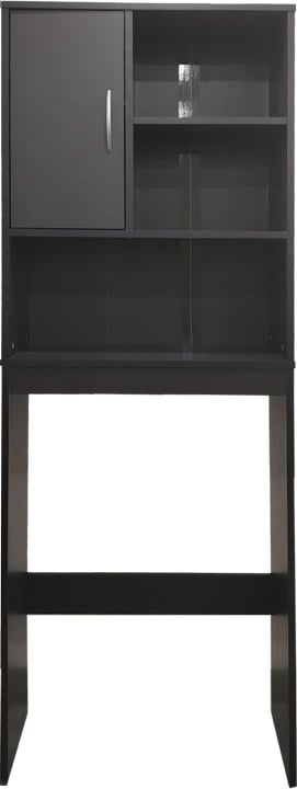 Dollap për lavatriçe, ngjyrë antracit, Tazien, 60x24x168.5cm