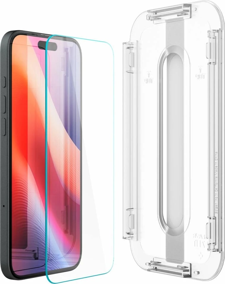 Xham mbrojtës Spigen Glas.tR EZ Fit për iPhone 15/16, 2 copë, transparent