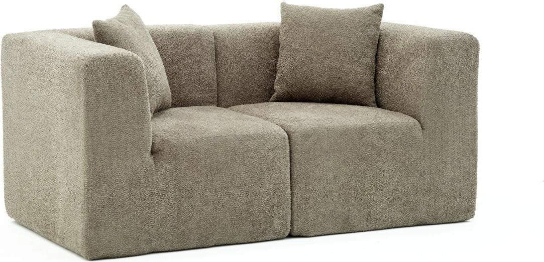 Divan dy vendësh, ngjyrë gri, Atelier del Sofa, Raks