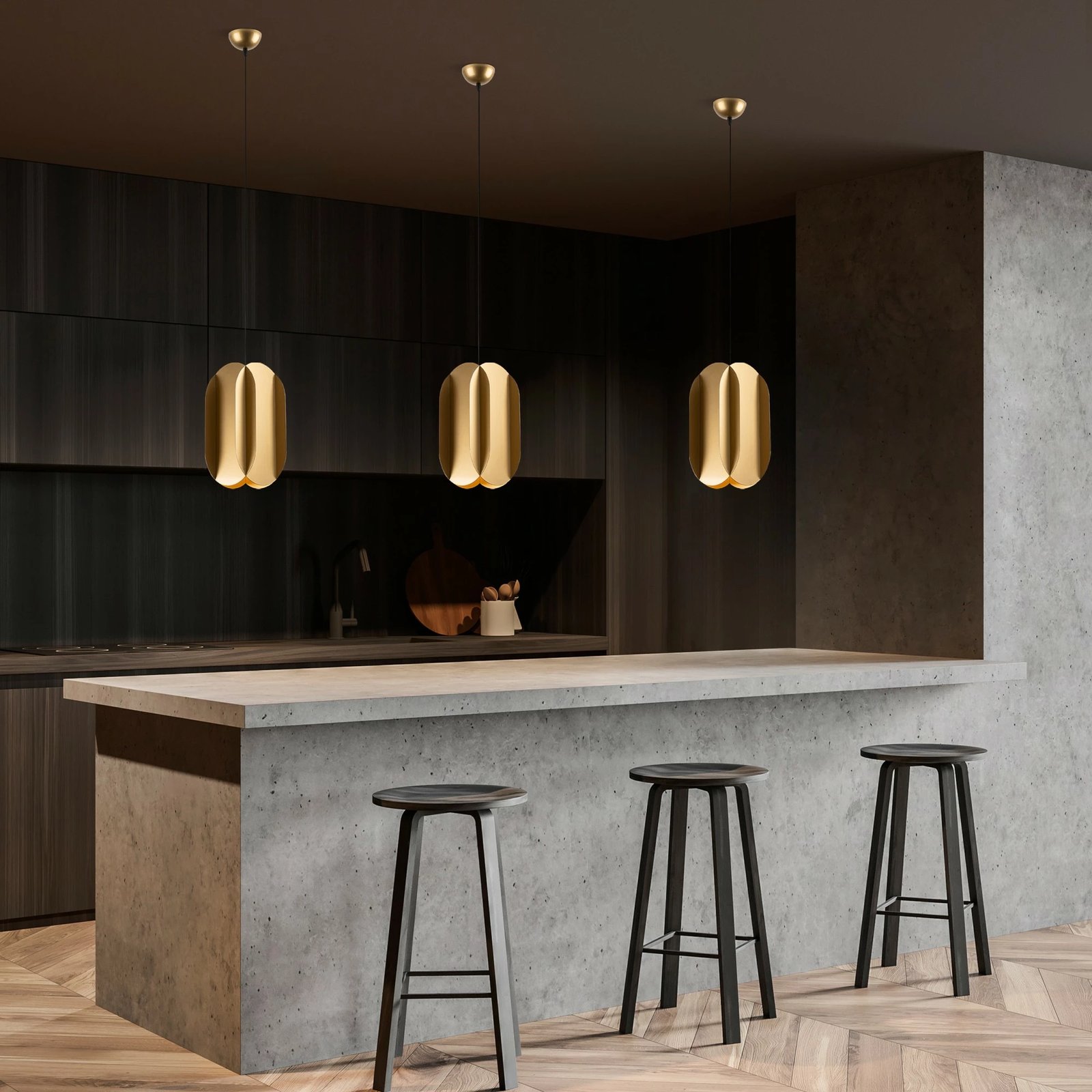 Llambë tavani Opviq, Corner - 13784, ngjyrë ari