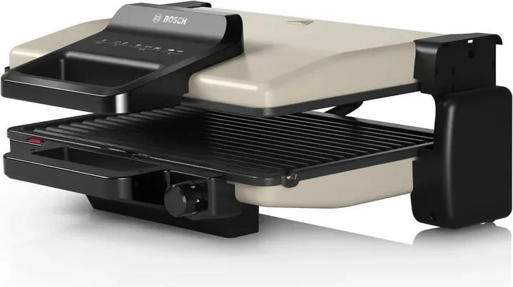 Grill elektrik Bosch TCG3302, 2000 W, qeramikë, argjendtë