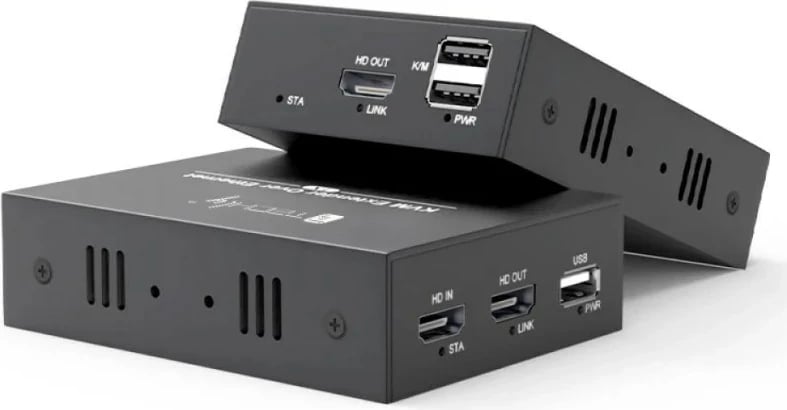 Extender KVM HDMI/USB TECHly IDATA HDMI-KVM4, 1080p 60Hz, deri në 100m