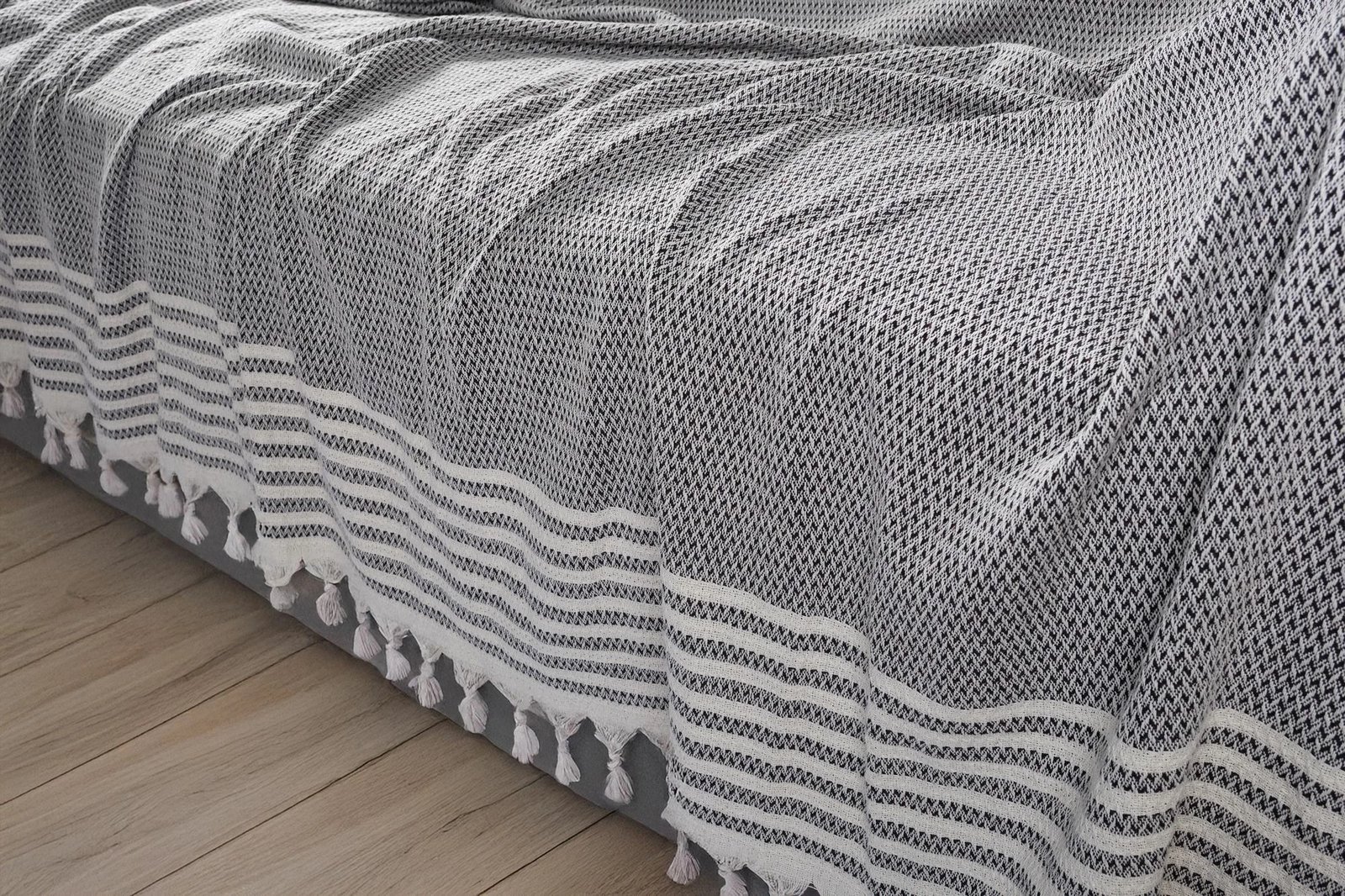 Mbulesë divani Sophia, anthracite, L'Essentiel Linge de Maison, 180x220cm