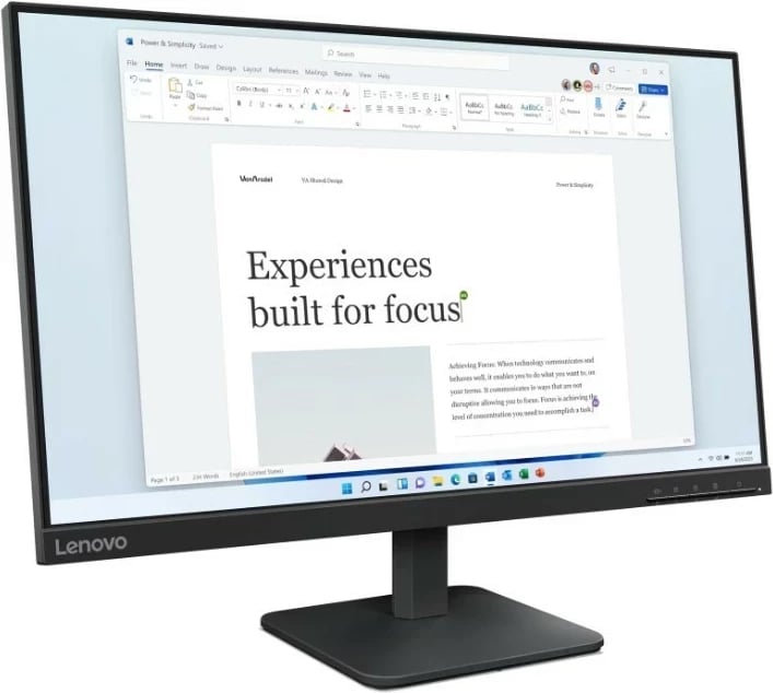 Monitor Lenovo L24-4e, 24 inch, Full HD, 100Hz, IPS, e zi